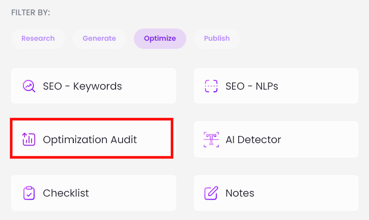 AI content analysis optimization audit